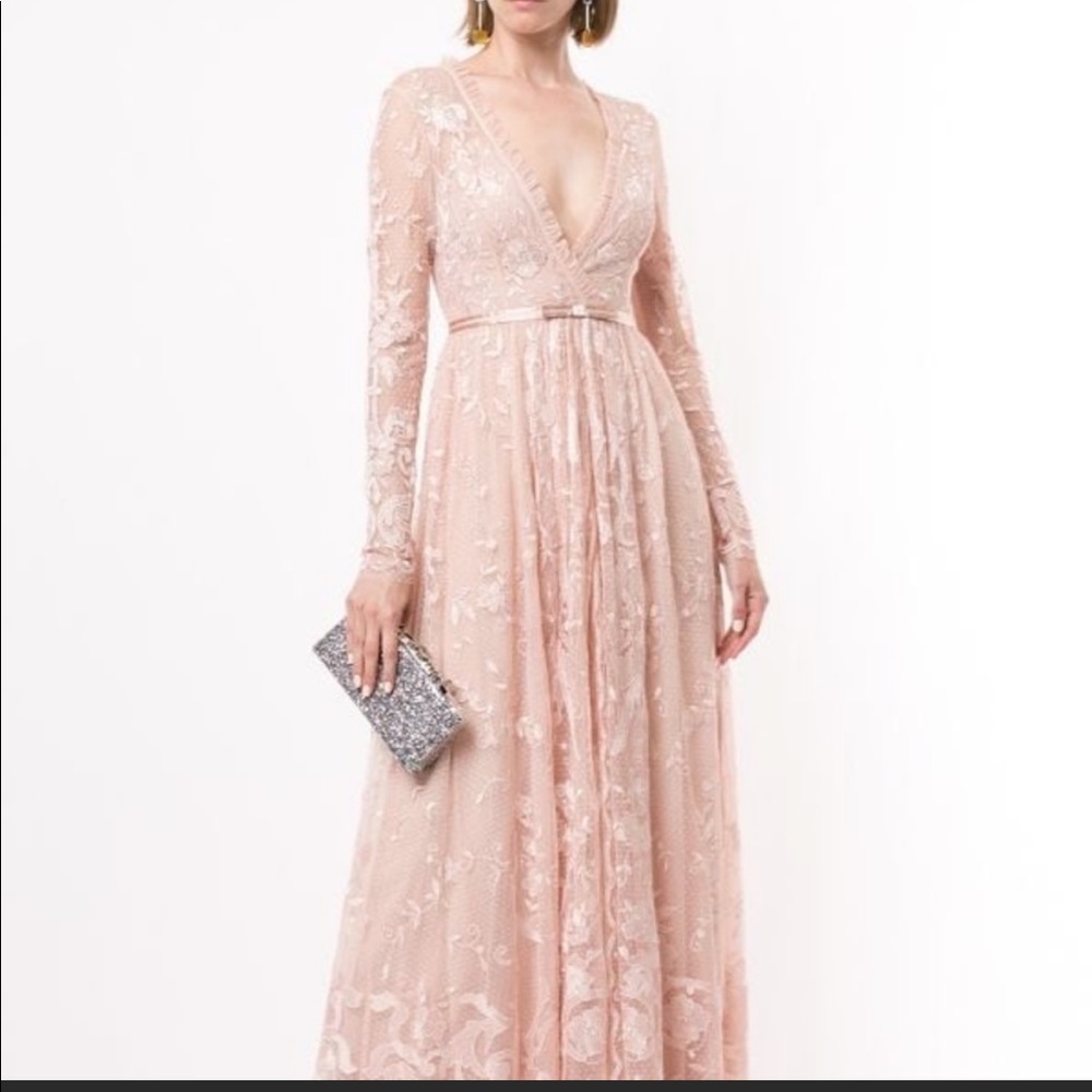 Nude Lace maxi dress From needle and thread